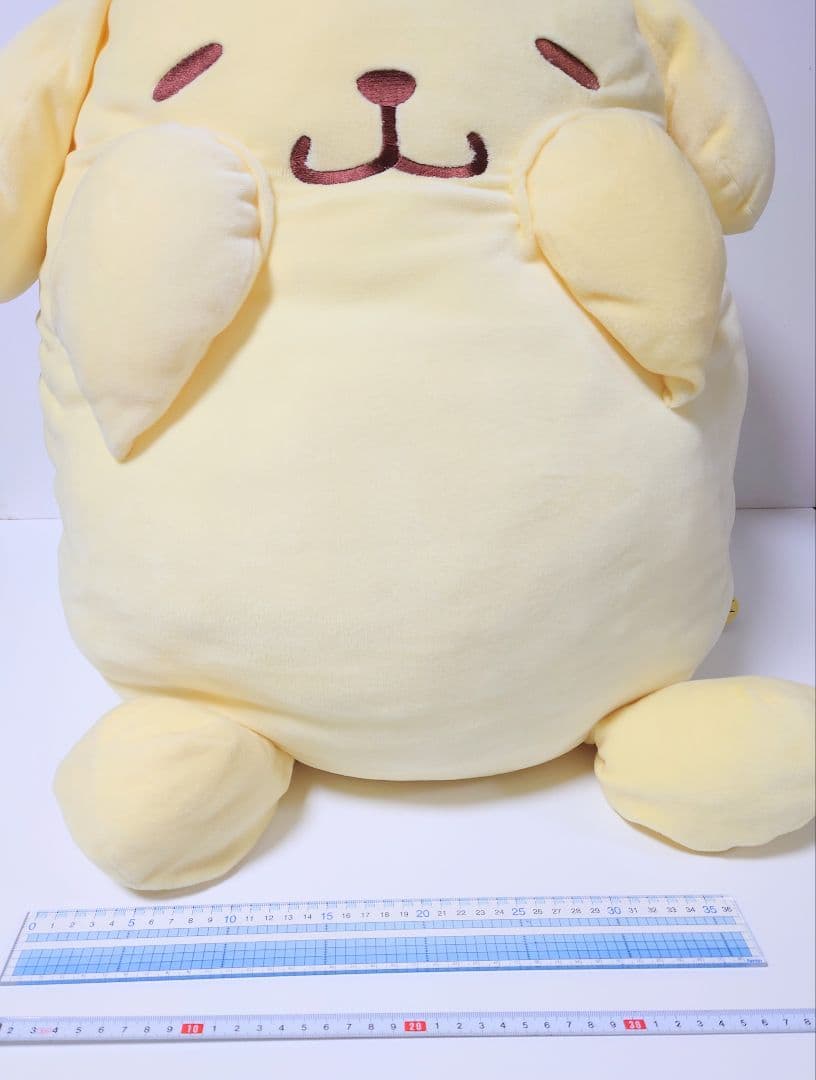 特大　ポムポムプリン　ほっぺぎゅームニュムニュ　BIG　ぬいぐるみ