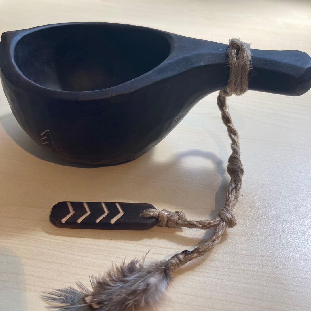 【新品】ソウルオブシベリア #1 ブラックペンダント　No.1800 ククサ