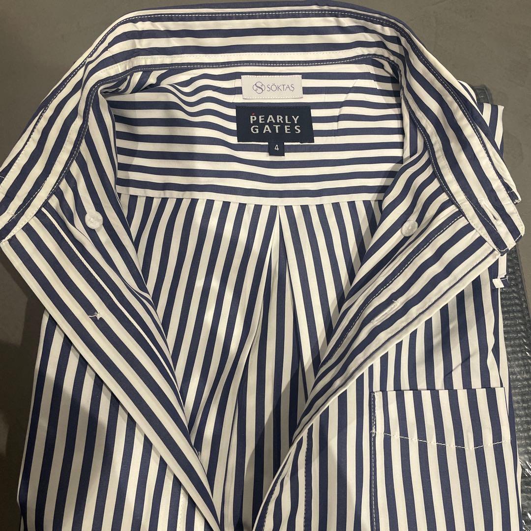 PEARLY GATES SOKTAS 長袖シャツ ストライプ メンズ4