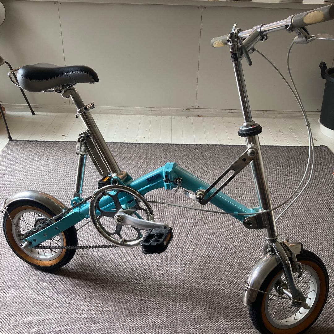 折りたたみ自転車 青