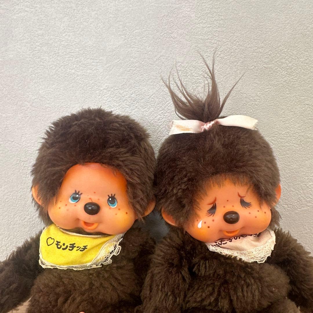 【希少】モンチッチ　ふたご　ペアセット　昭和レトロ　レア　ブルーアイ　1974