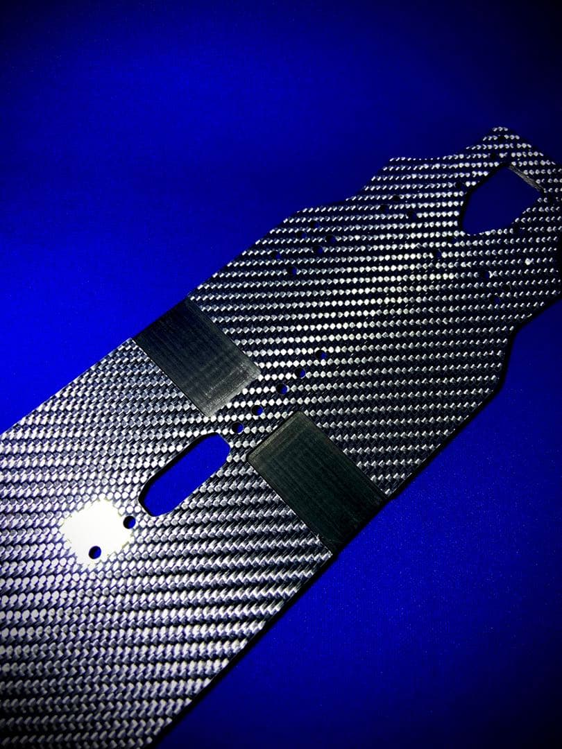 YOKOMO ヨコモ MS1.0 用 シャーシ　シルバーカーボン製　2.5㎜