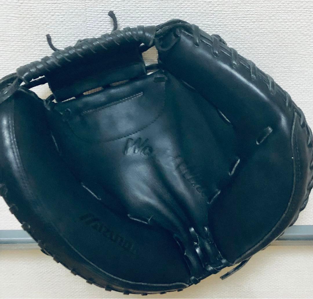 美品 本革 MIZUNO キャッチャーミット ミズノ 大人用 捕手 グラブ