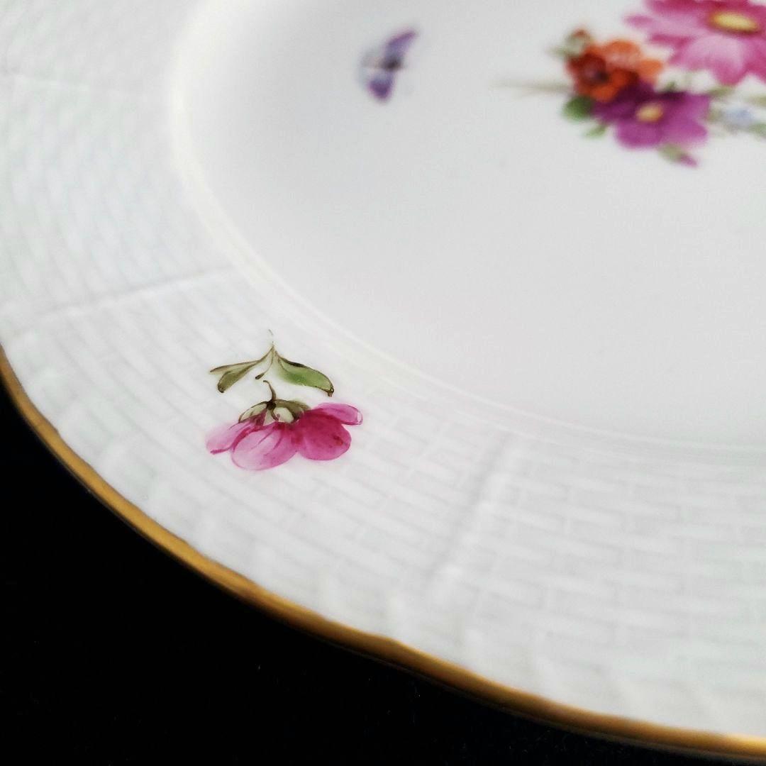 1837年 KPM(独) 手描き絵皿 19cm 2枚組