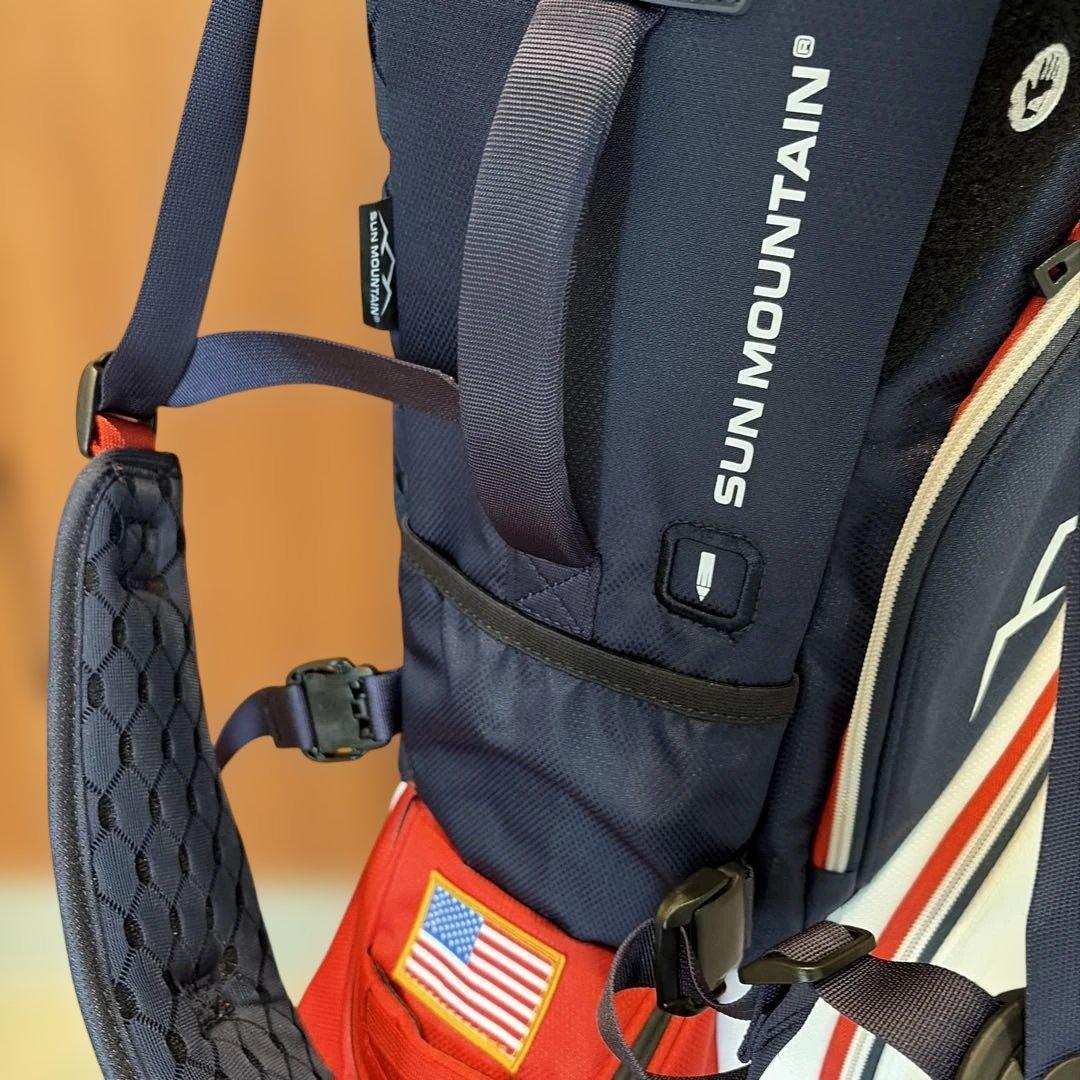 【新品】SUN MOUNTAIN スタンドキャディバッグE-3.5 星条旗