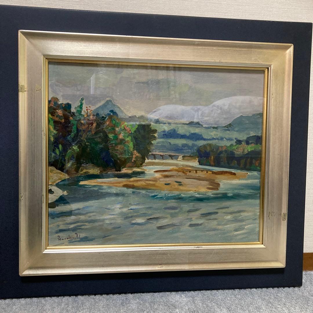 真作　中村善策Ｆ８号