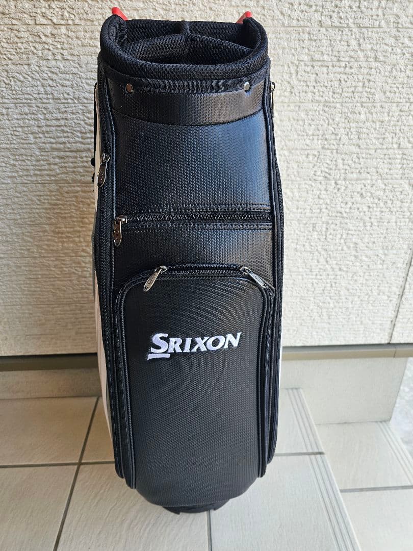 Srixon 軽量キャディバッグ ブラック/ホワイト/レッド