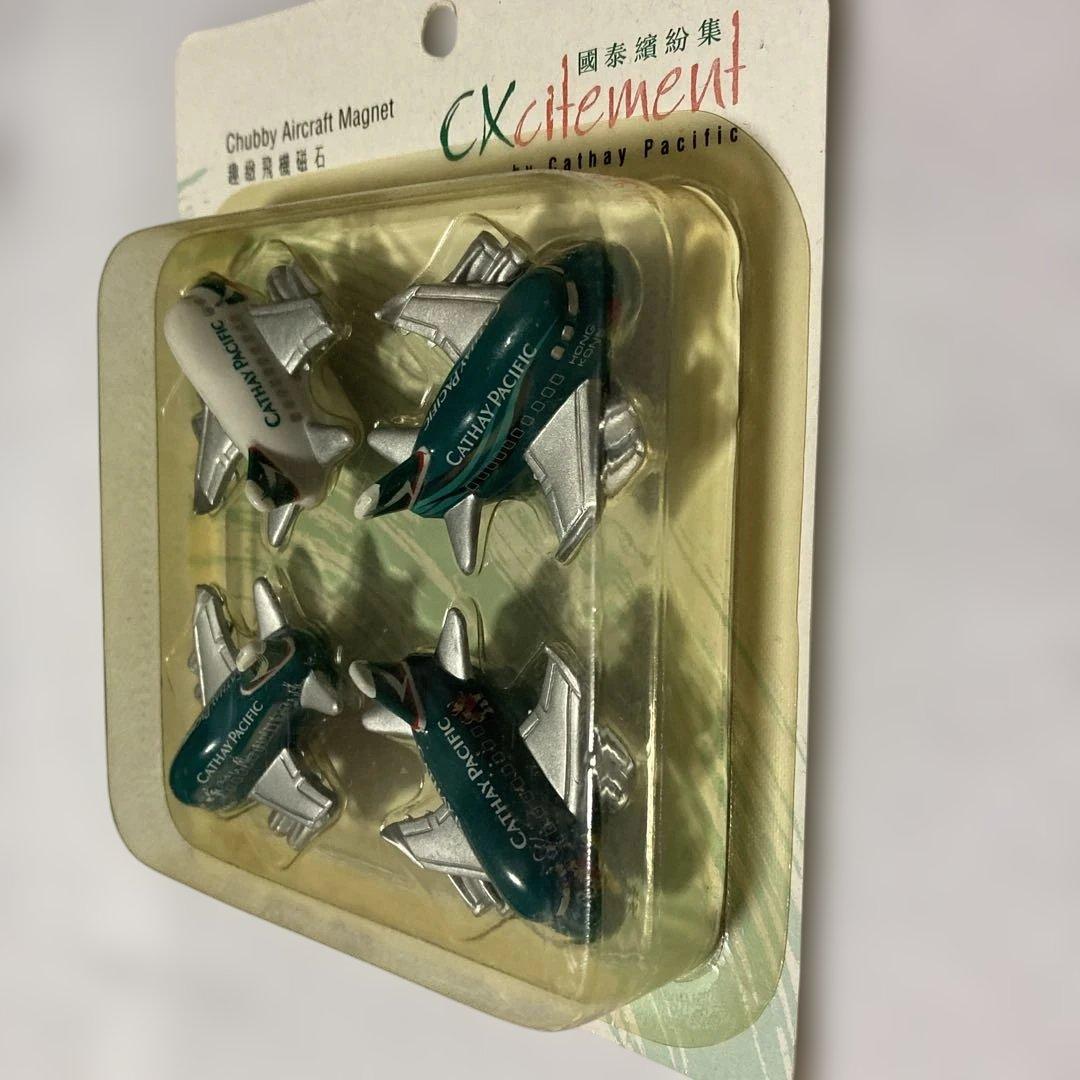キャセイパシフィック 航空機マグネット 4個セット