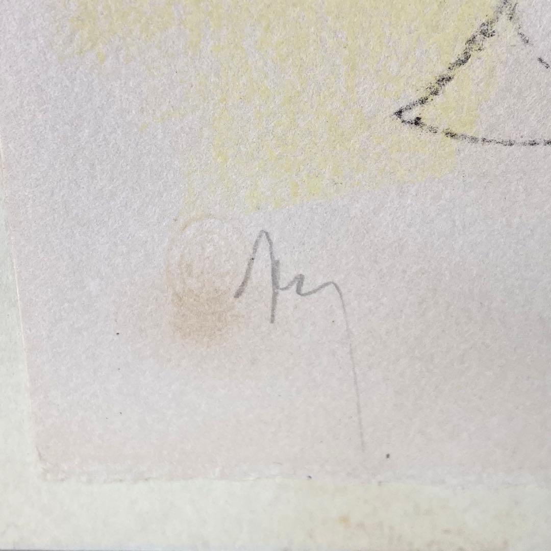 【真作】ジャン・コクトー リトグラフ 直筆サイン ギャラリーシール 版画 絵画