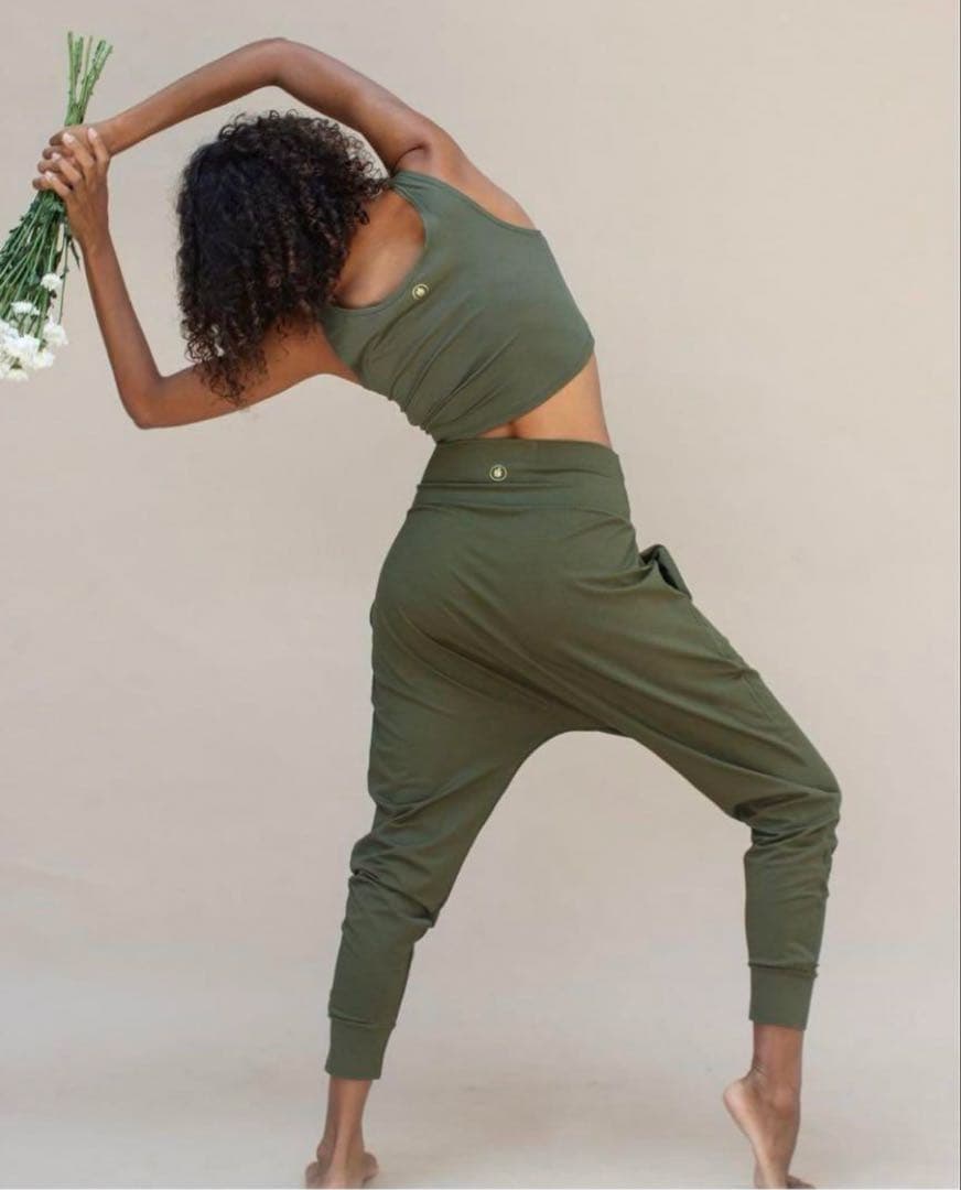 indigo luna ◆オリーブグリーン ヨガウェア セットアップ