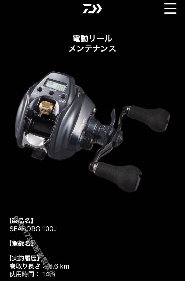 釣*カ様 DAIWA SEABORG 100J ダイワ シーボーグ100J