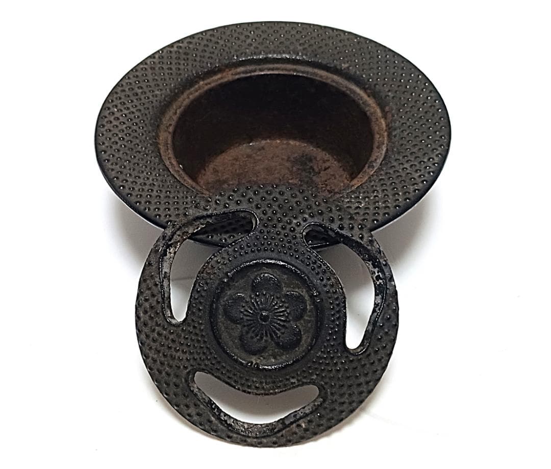 南部鉄器 岩鋳 煙草盆　灰皿　木製　木箱