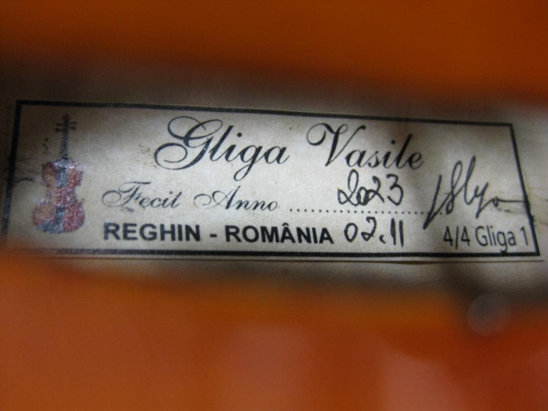 【新作手工品】 グリガ Gliga1 Maestro 2023年製 バイオリン