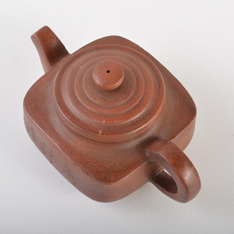 中国　除友泉製　紫砂　朱泥　急須　茶壷　N　6636