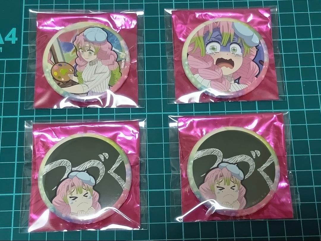 【鬼滅の刃】　キメツ学園物語　刀鍛冶の里編　缶バッジ　甘露寺蜜璃　7種８点セット