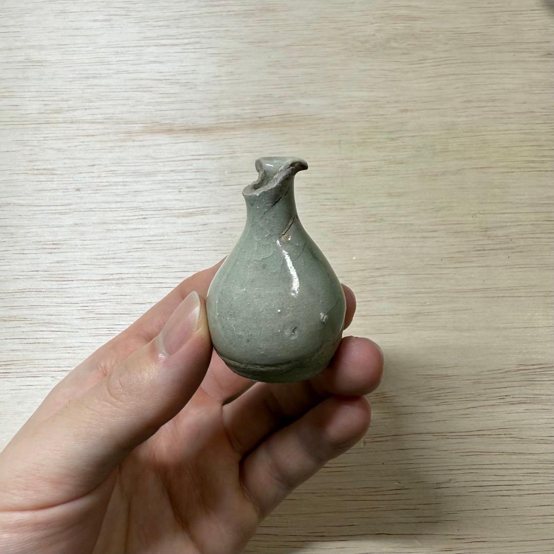 古美濃 古瀬戸 盃 小徳利 涙壺 灰釉 江戸時代 御深井 太白 古常滑 古美術