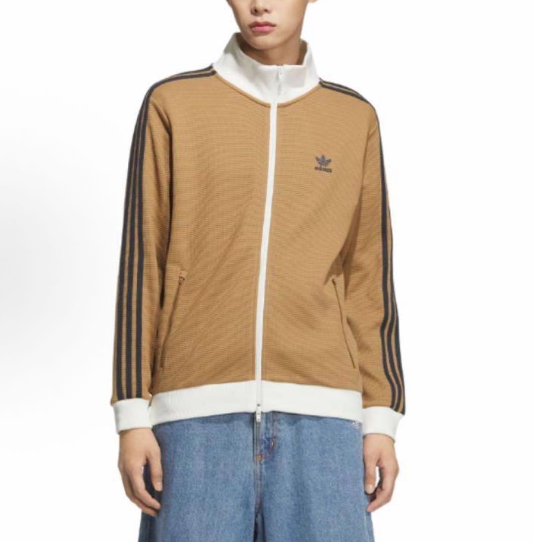 新品M adidas 長袖ジャケット ブラウン　KB8952
