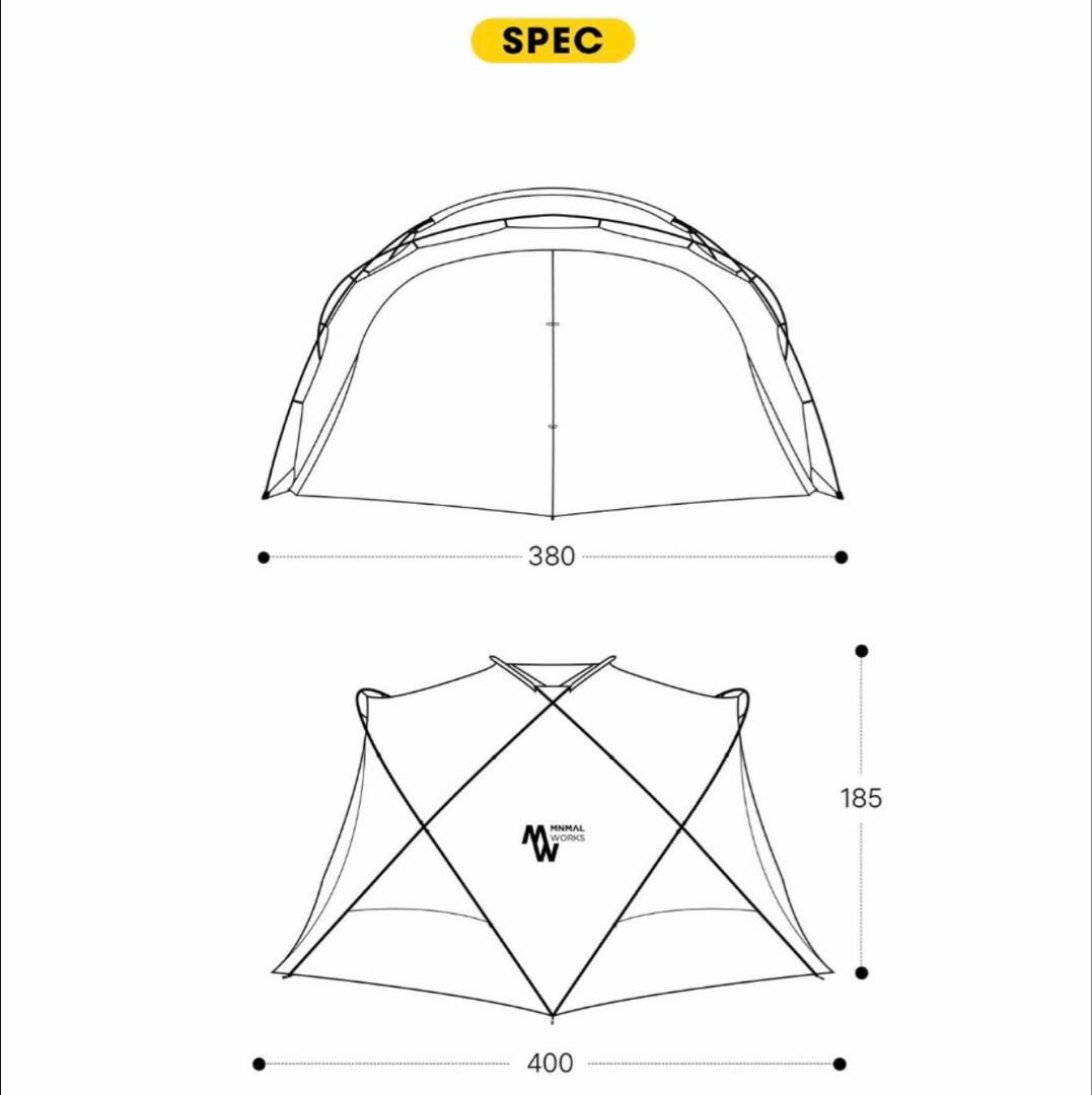 【新品未開封品】テント ブラック MINIMAL WORKS シェルターGE