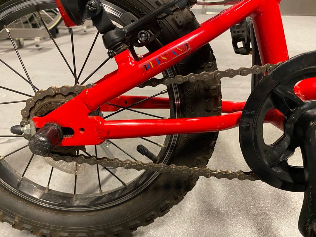 【ヨツバサイクル14】ヒーローレッド　スタンド付