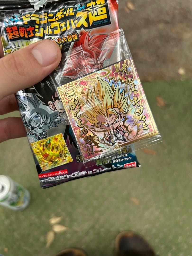 ドラゴンボールシール ウエハース WGS  ゴジータ×孫悟空