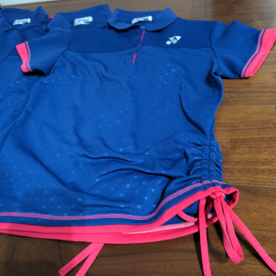 ヨネックス　ポロシャツ　4枚セット　青　水玉М