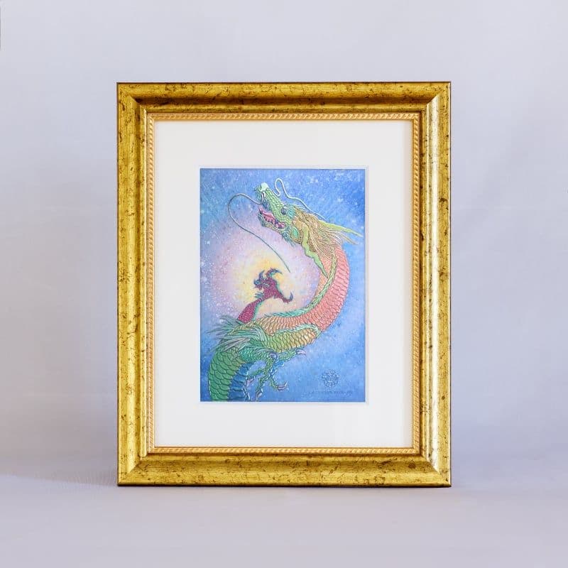 草場一壽/艶金盛り「決断」/額付き