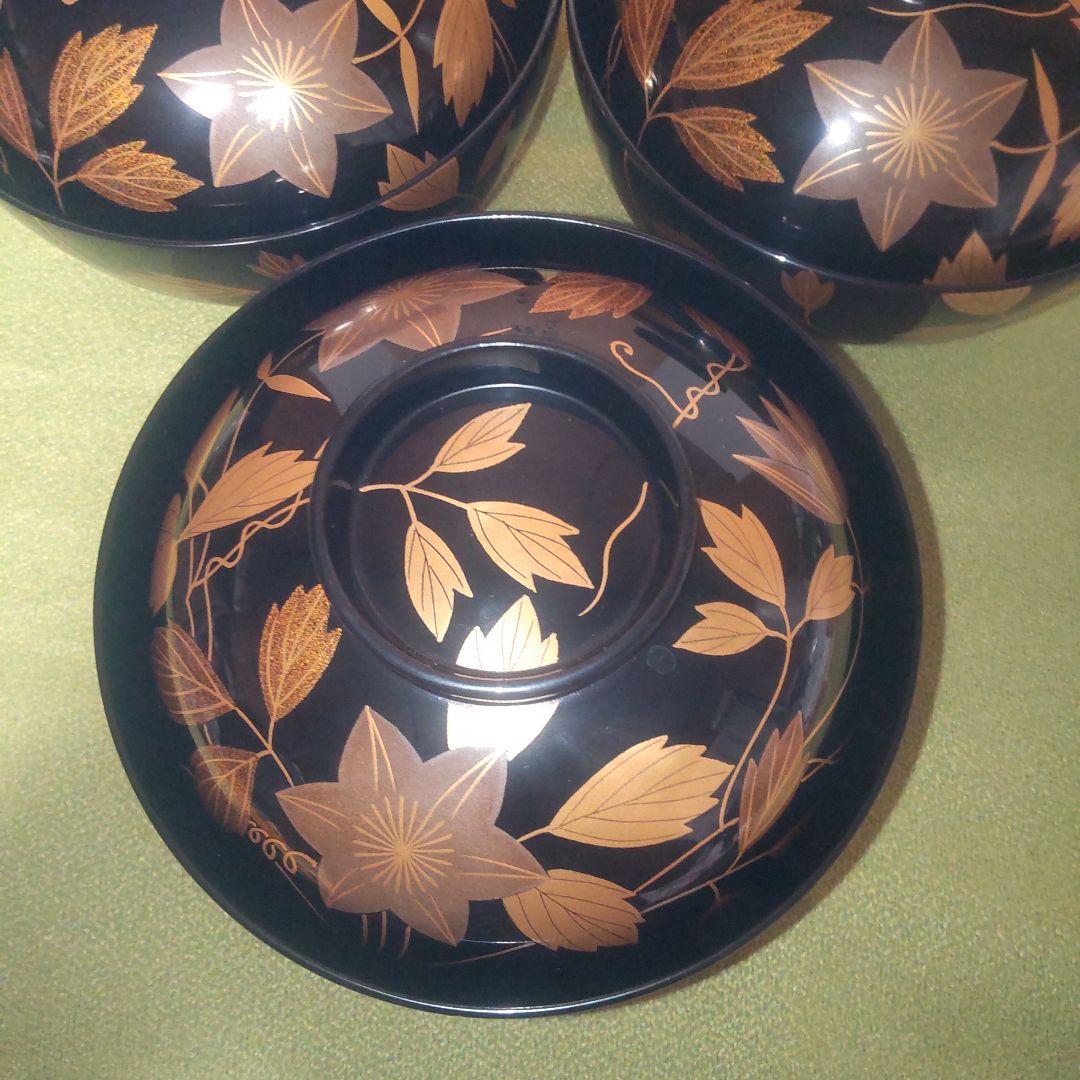 輪島塗 吸い物椀 鉄線 蒔絵 前田定治郎謹製 椀 蓋付 御椀