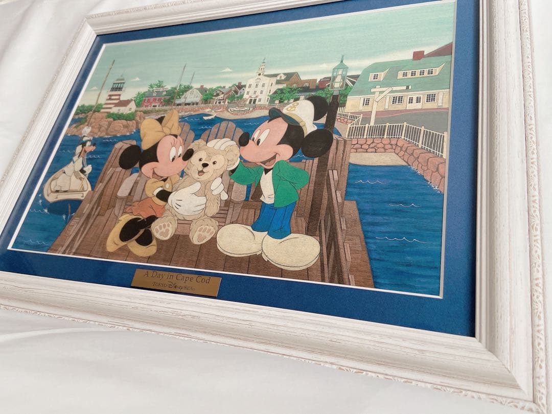 認定証有り　35周年ダッフィー　ジクレー版画　ケープコッドの1日　ジグレー