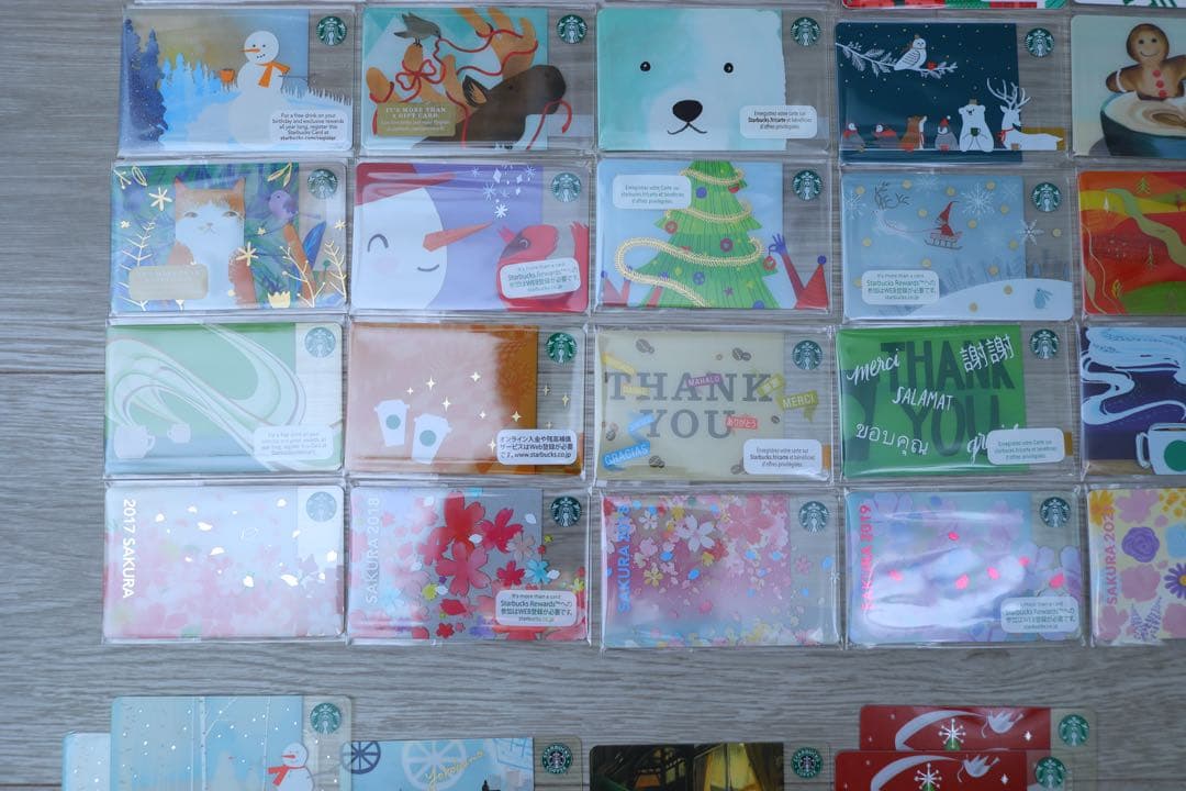 スタバカード まとめ売り セット 海外 桜 花火 サイレン 旧ロゴ 動物