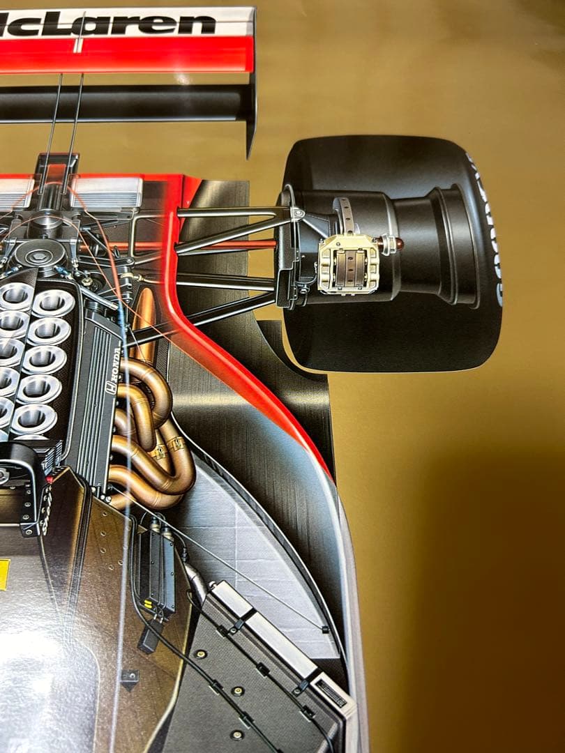 タミヤＦ１ マクラーレン ＭP４/ 大判 ポスター アイルトン セナ 日本GP