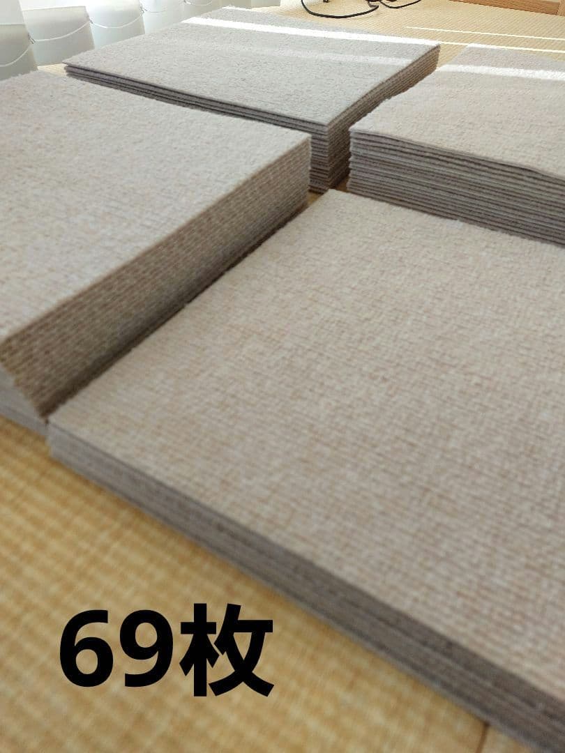 SANKOペット用撥水タイルマット　カーペット　30×30cm 70枚+カット品