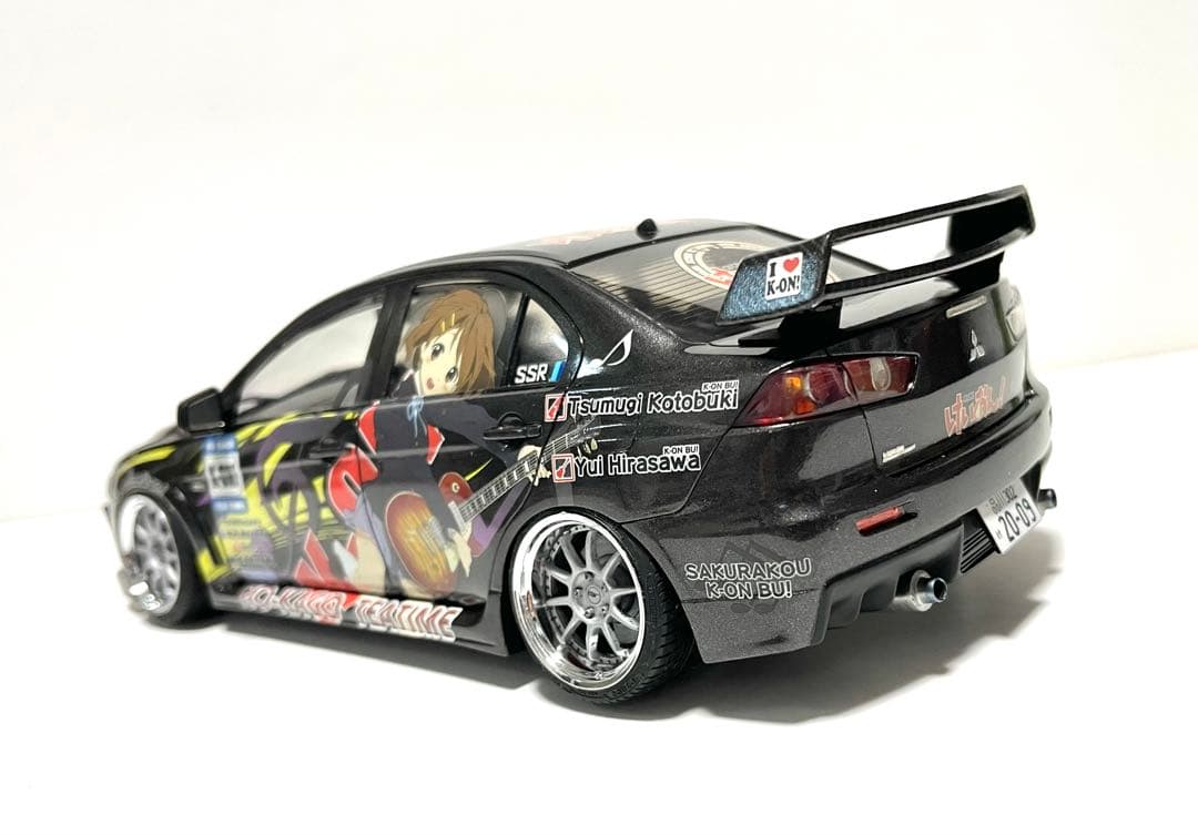 アオシマ1/24♠️けいおん！ランエボX痛車仕様♠️完成品