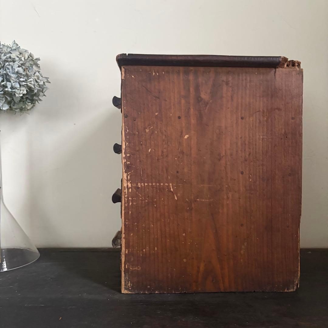 ぼろぼろの小引き出し　古道具　大正時代