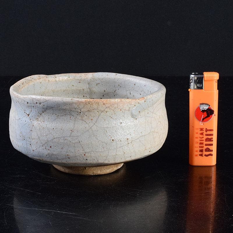 桃山時代　志野茶碗　美濃焼　元屋敷窯　陶祖十二代　加藤景秋極め箱　V　R8568