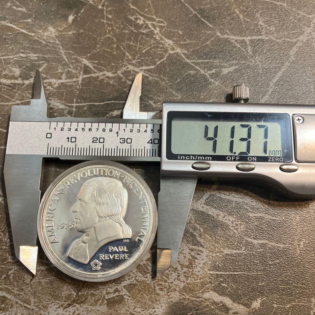 レキシントン　コンコード　200周年記念　メダル　slv925 銀　1975