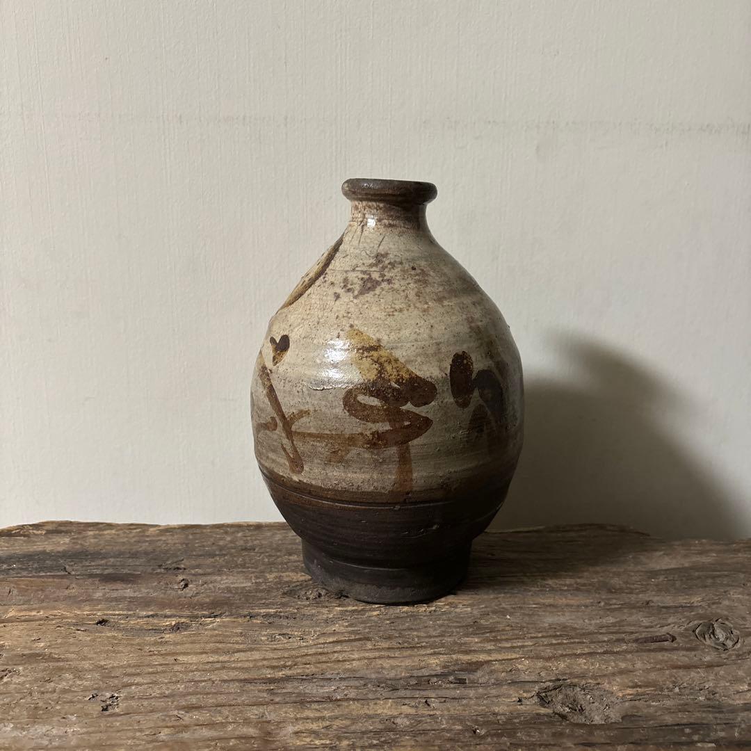 弓野焼徳利　②武雄　唐津　古道具　アンティーク　骨董　古民芸　田舎暮らし検:李朝