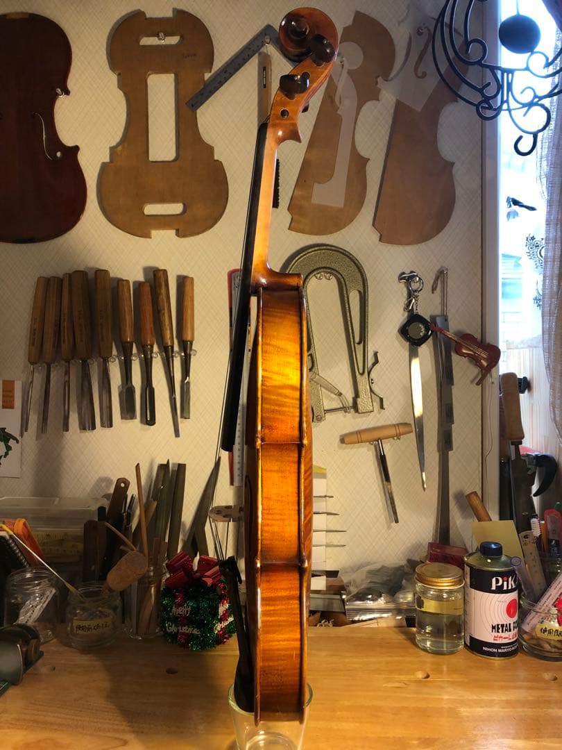 【タイムセール.駒&魂柱再調整済】優品　ノーラベル　中古バイオリン　4/4