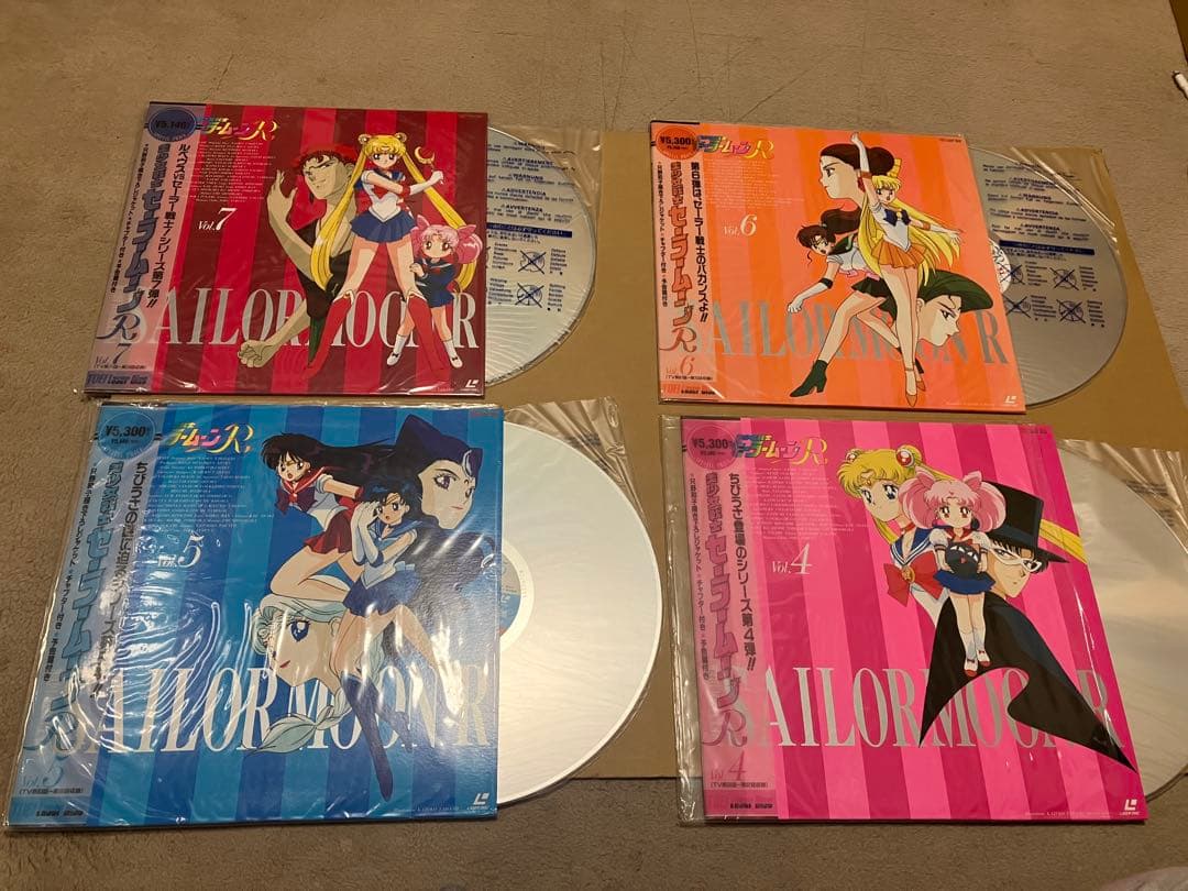 ま*り様 希少 セーラームーン レーザーディスク ４BOXまとめ売り