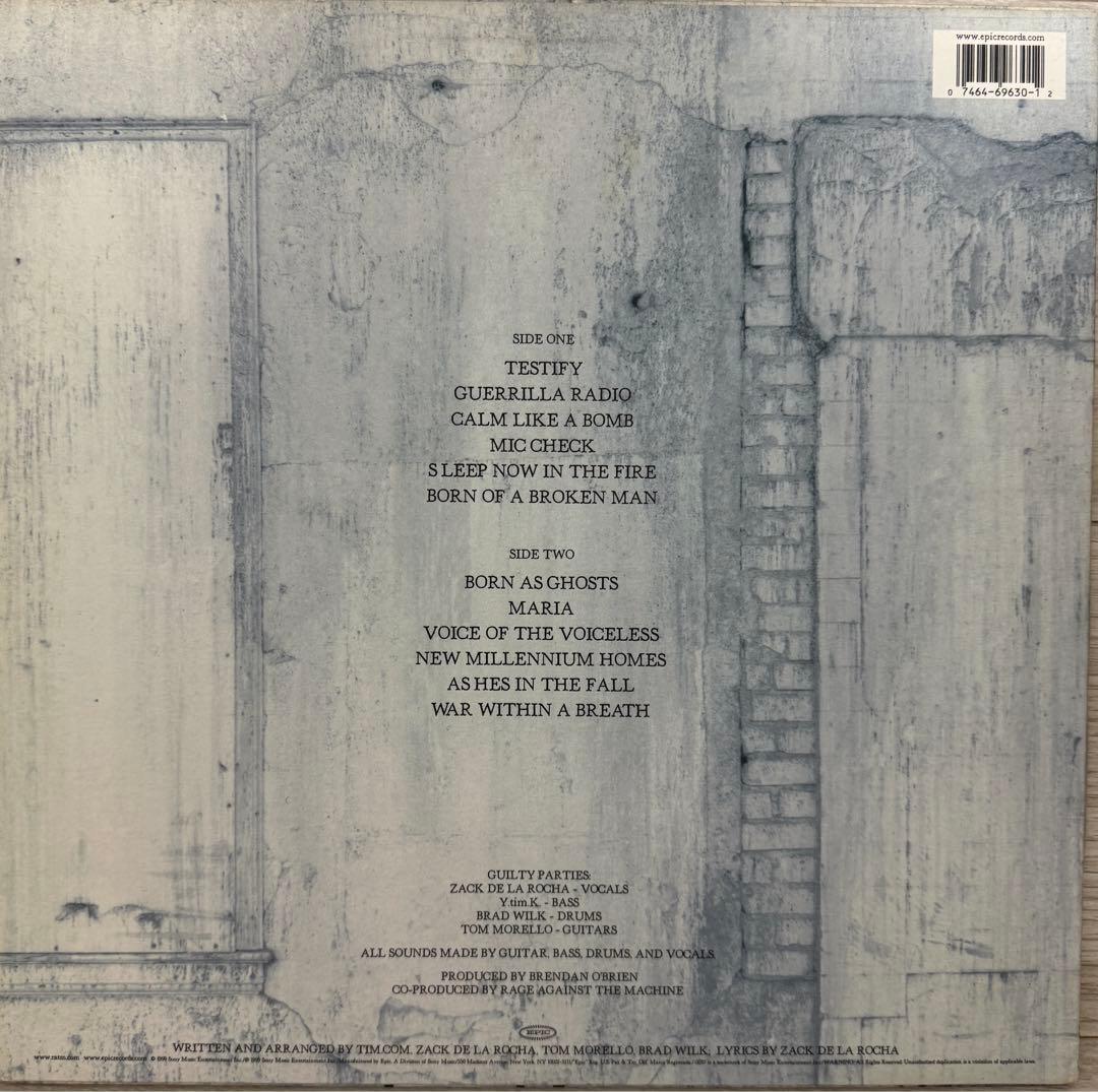 RAGE AGAINST THE MACHINE レコードUS original