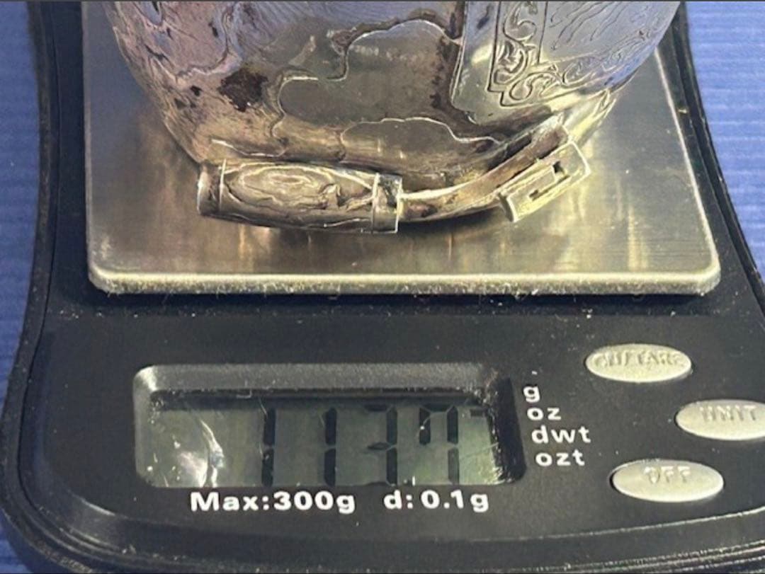 縁起物 純銀 打ち出の小槌　113.7g　開運 鑑定済み
