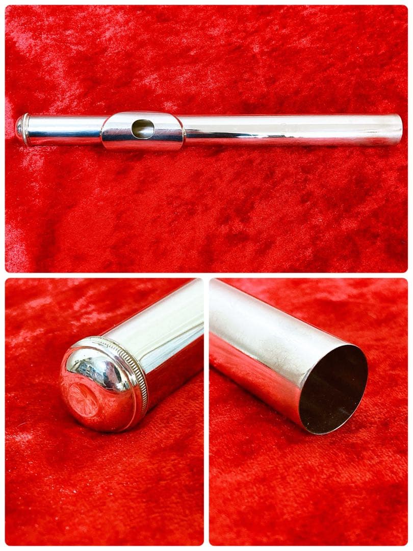 ヤマハ　フルート　管楽器　吹奏楽　YFL-411Ⅱ 頭部管・主管・足部管銀製