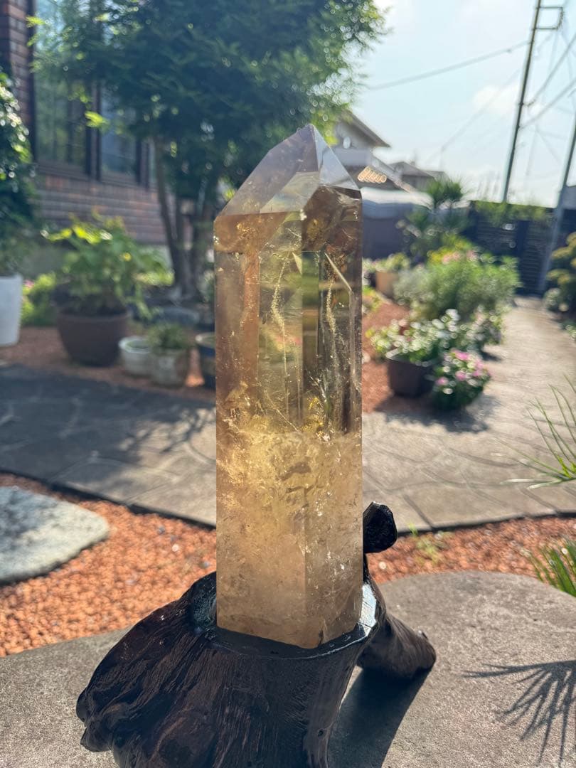 天然シトリン 六角柱