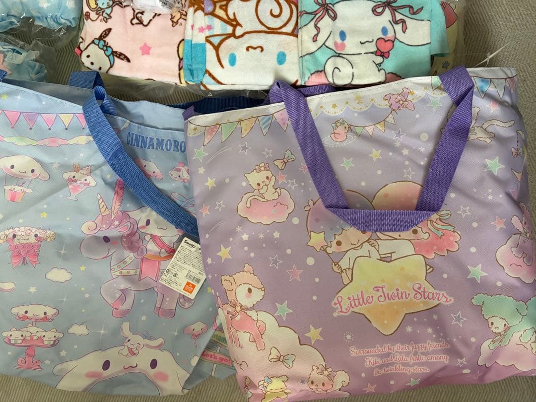 サンリオ 当たりくじ 福袋 ぬいぐるみ マット ブランケット タオル まとめ売り