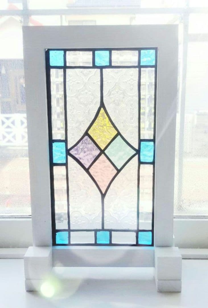 ステンドグラス　アンティーク調パネル(縦横両用)