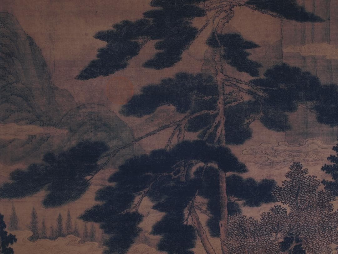 骨董市仕入れ品　中国清時代の掛軸　人物図　肉筆保証　 DE748A7-3