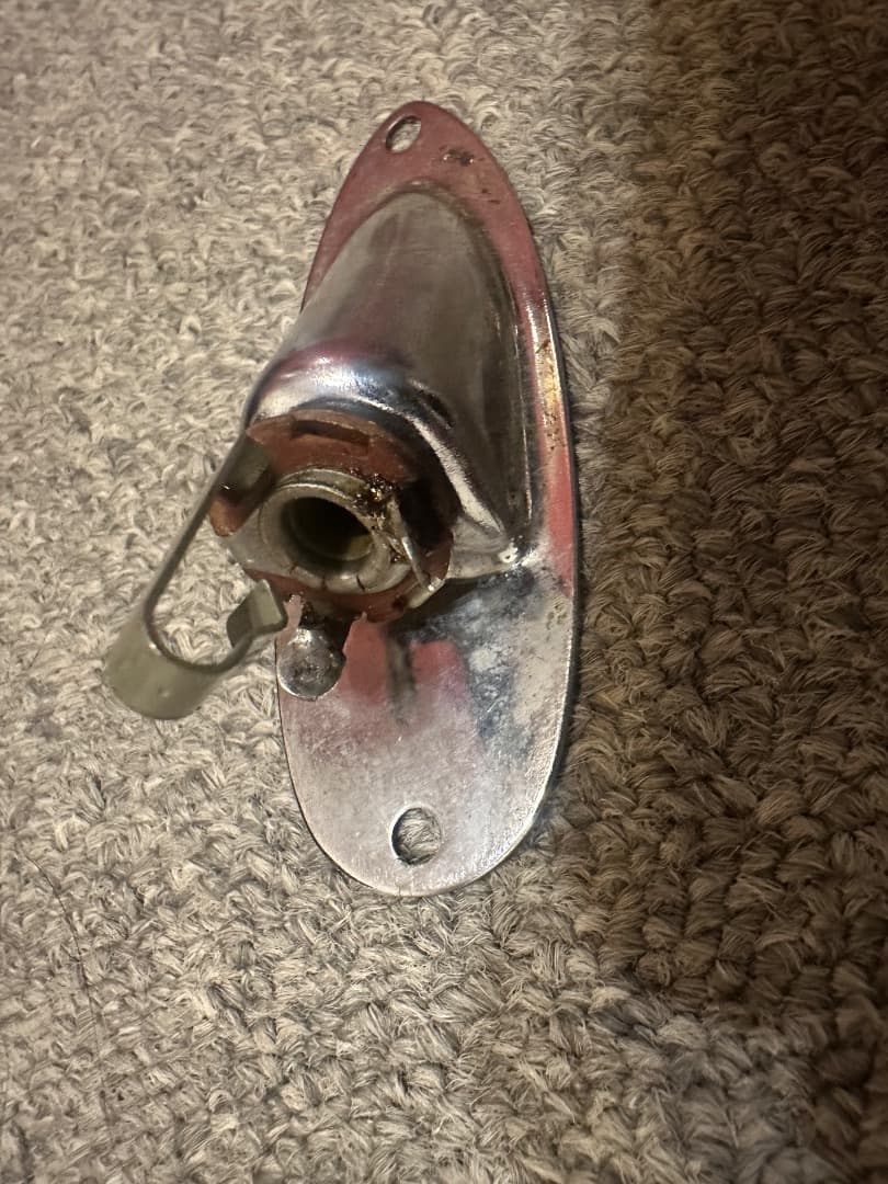 1970年代　インプットジャック＋プレートセット　本物のヴィンテージ