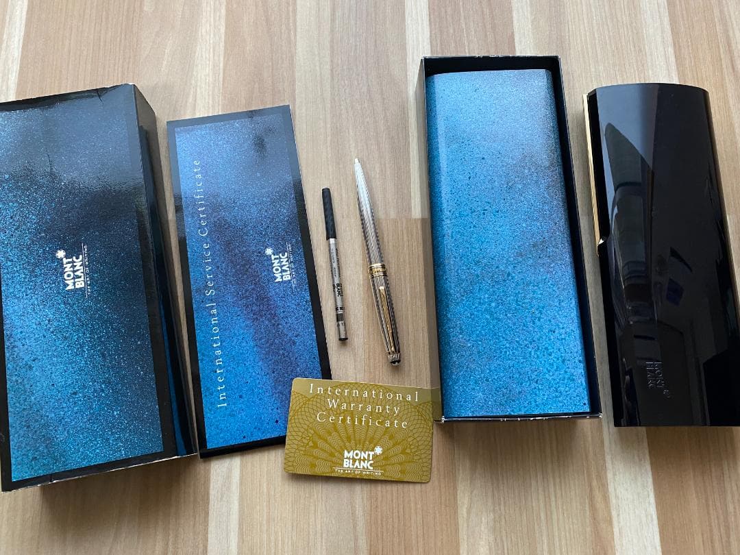 超美品 モンブラン ソリテール スターリングシルバー 925 ボールペン箱付き