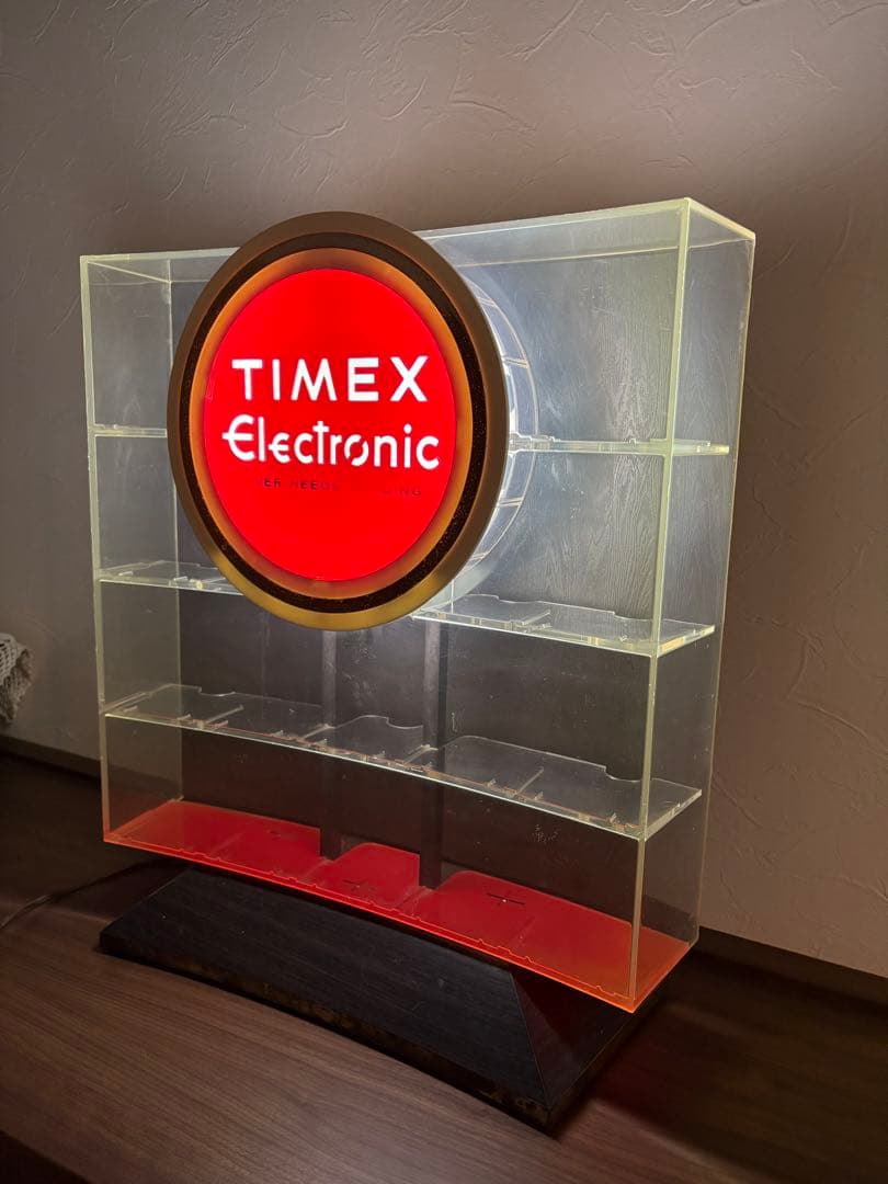 TIMEX 70s ディスプレイケース照明付き ディスプレイスタンド　展示ケース