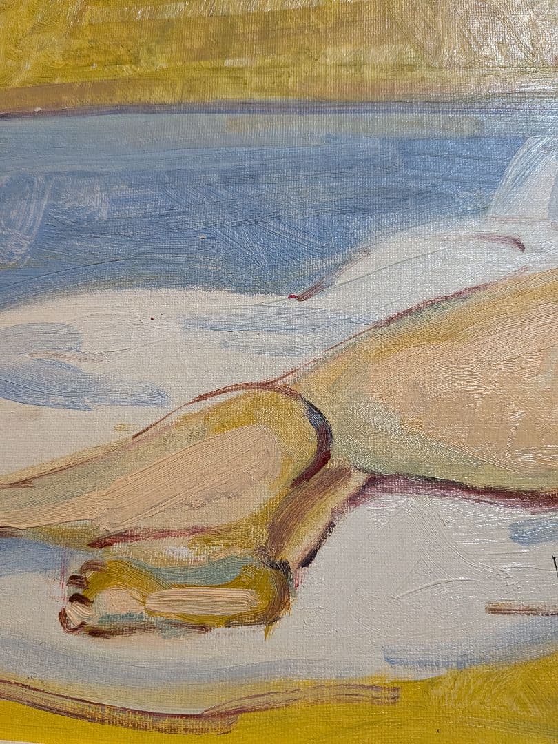 小磯良平、[油絵】【裸婦画】(肉筆)