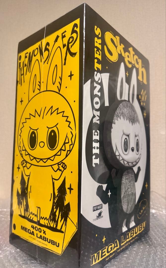 即日発送】POP MART MEGA LABUBU sketch 400%